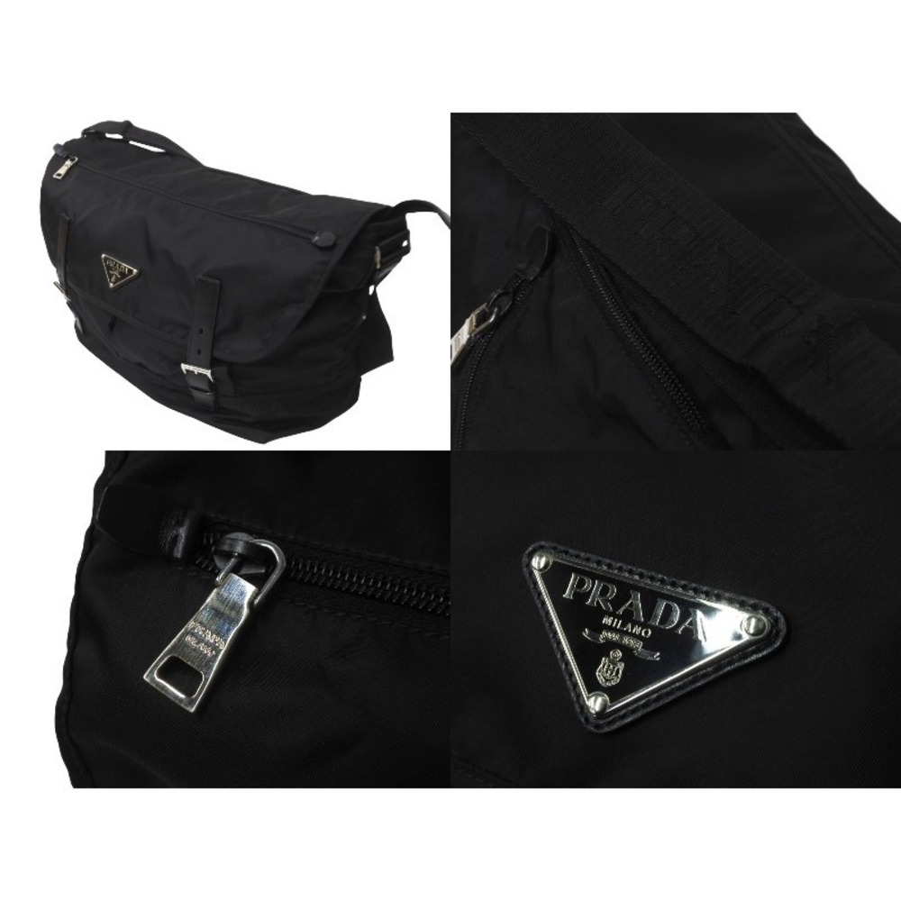 Prada Messenger Crossbody Bag Shoulder Black - Picture 5 of 10